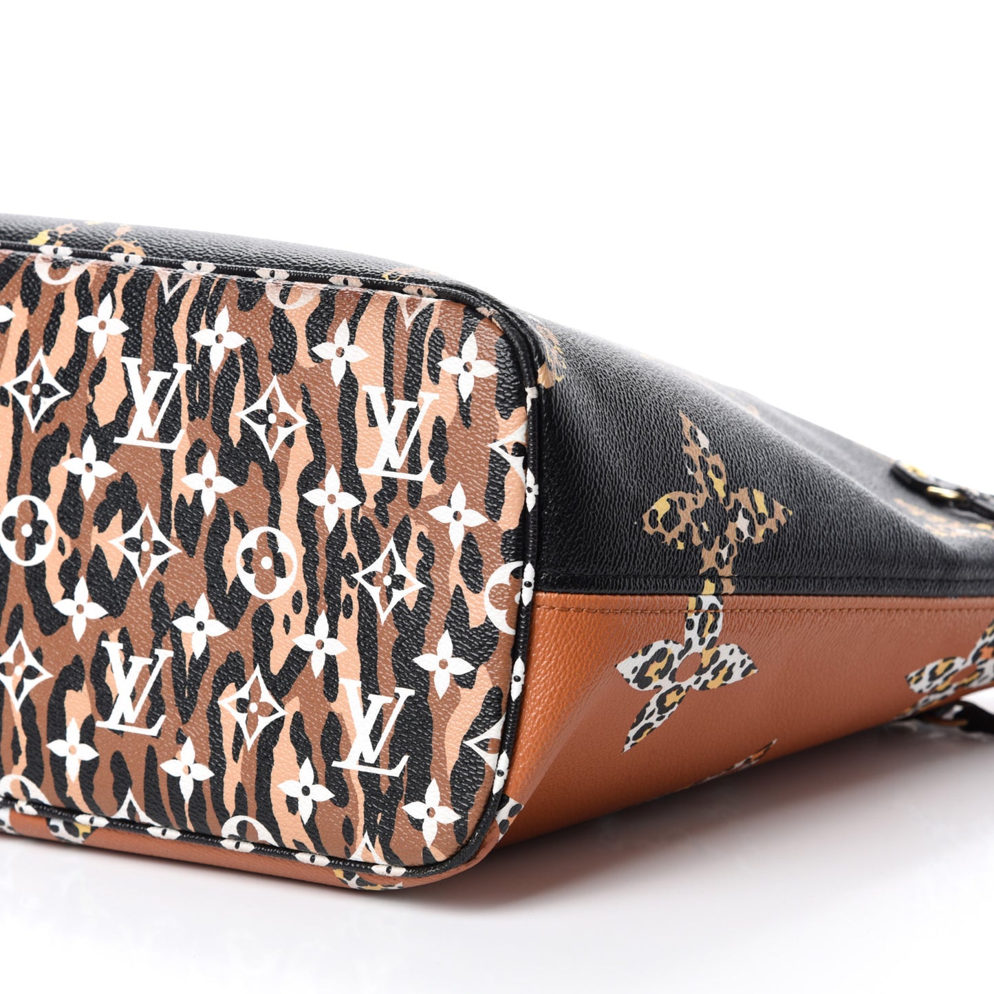 Monogram Giant Jungle Neverfull MM Black