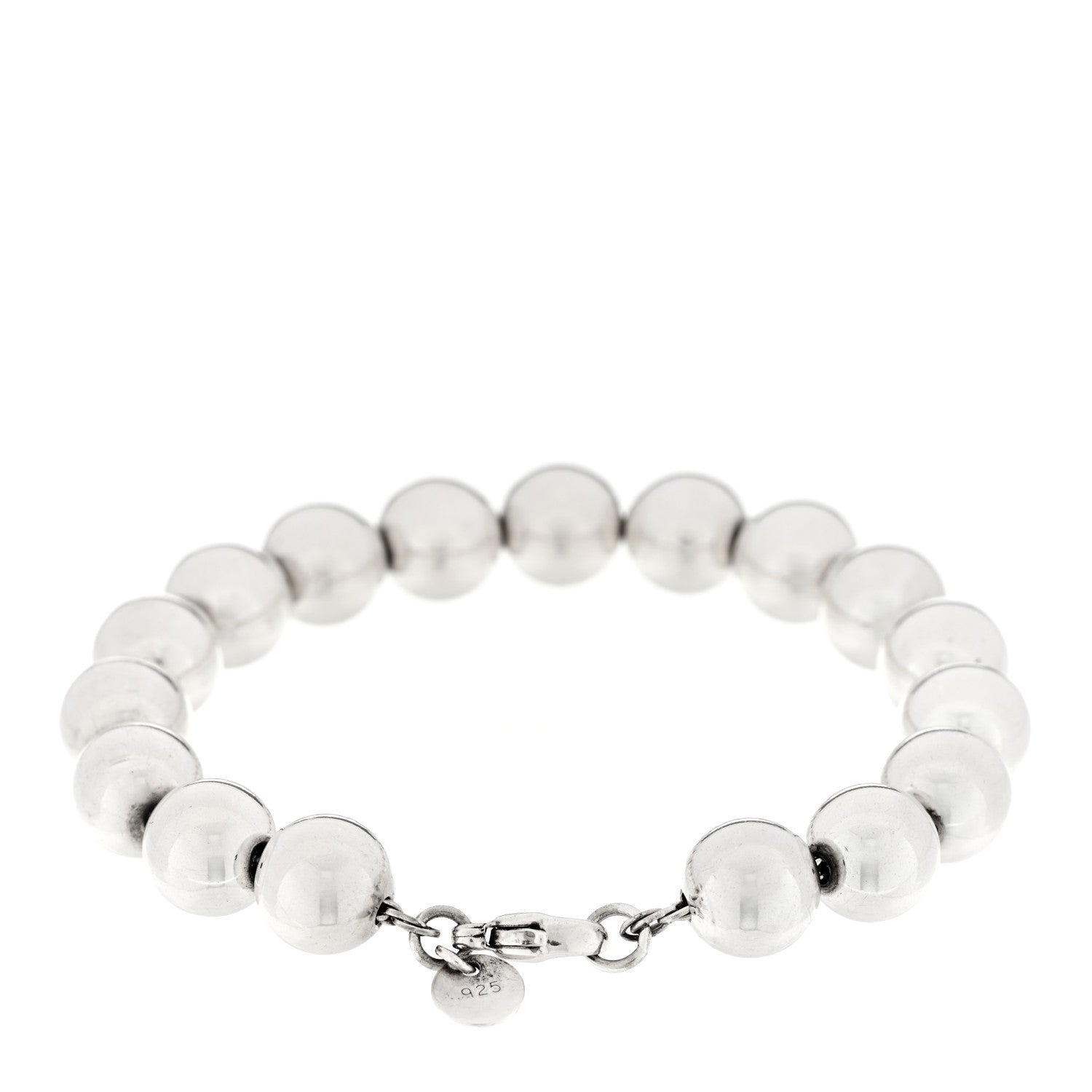 Tiffany Sterling Silver 10mm Hardwear Ball Bracelet 2 of 3