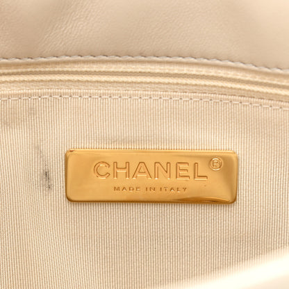 Chanel Lambskin Quilted Medium Chanel 19 Flap Light Beige 6 of 11