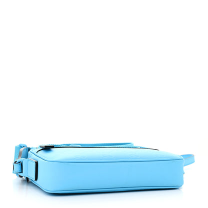 Gucci Rubber Effect Monogram GG Crossbody Bag Bright Blue 4 of 9