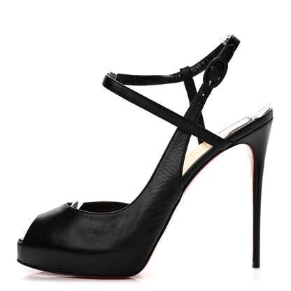 Christian Louboutin Kid Jenlove Alta 120 Pumps 39 Black 1 of 11