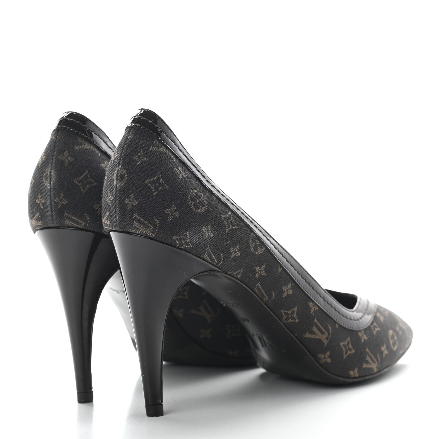 Louis Vuitton Mini Monogram Luxembourg Pumps 40 Brown 4 of 8
