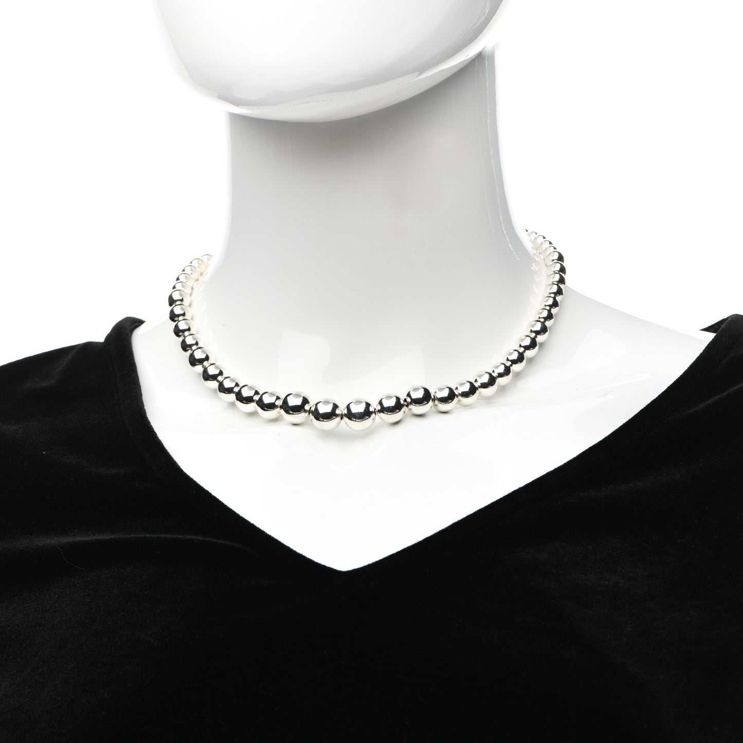 Sterling Silver HardWear Graduated Ball Necklace