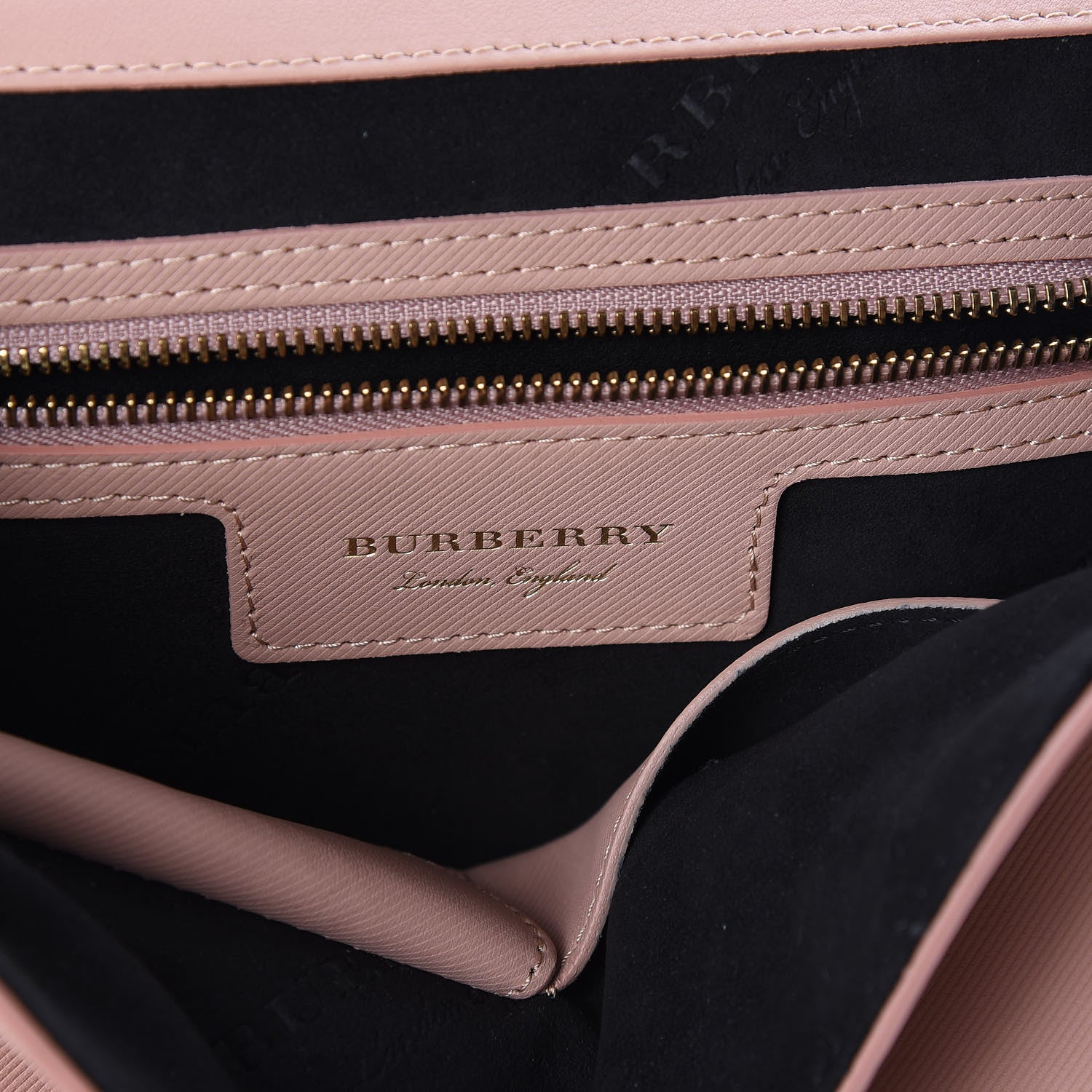 Burberry Trench Calfskin Medium DK88 Top Handle Bag Ash Rose 7 of 12