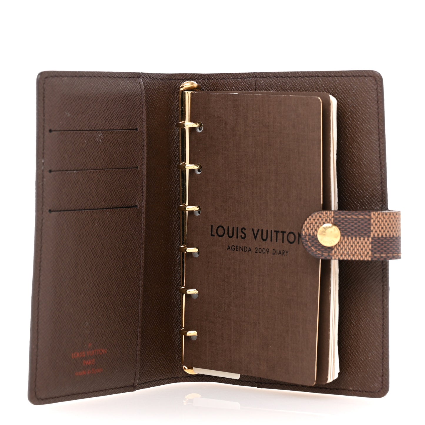 Damier Ebene Small Ring Agenda Cover