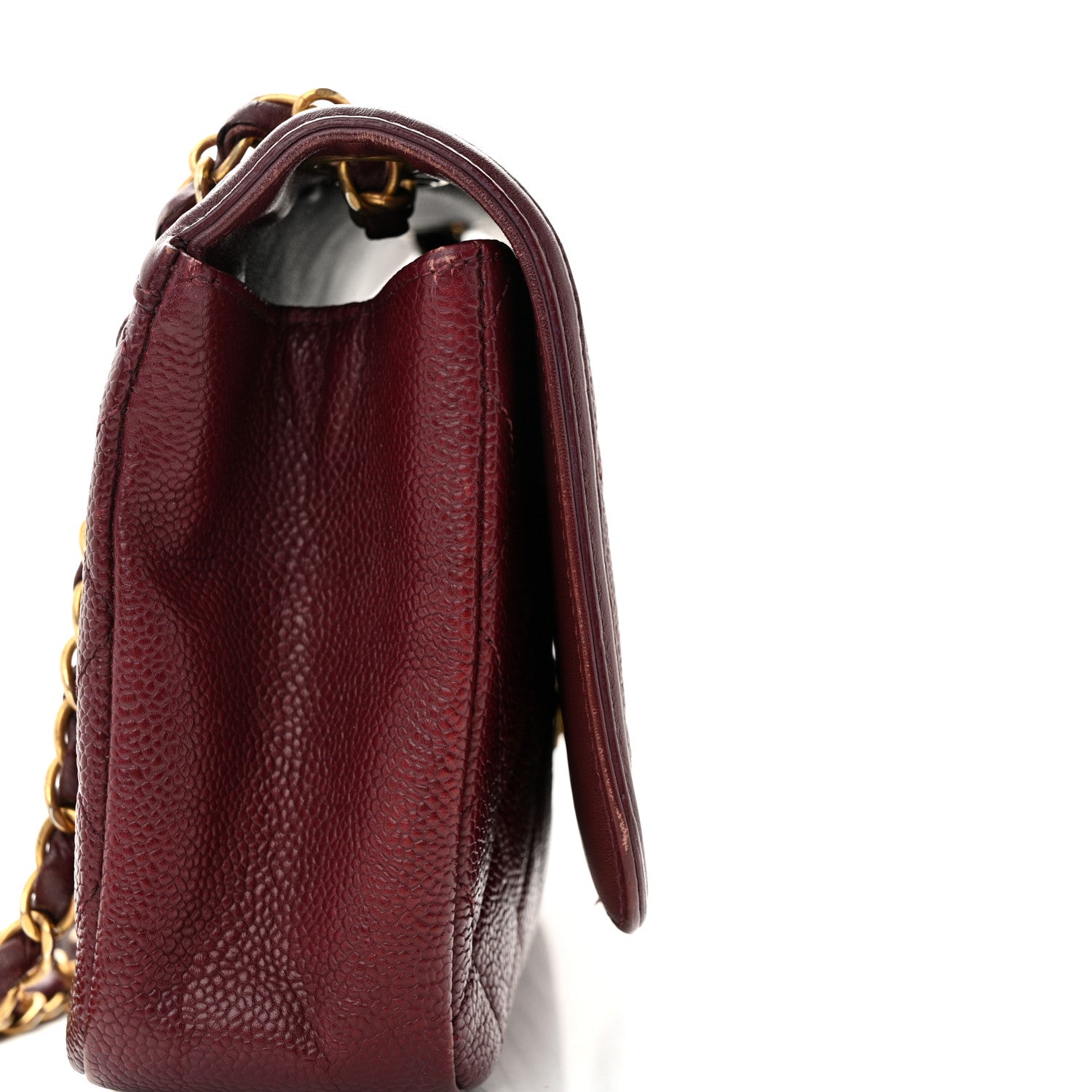 Chanel Caviar Quilted Medium CC Filigree Flap Burgundy 11 of 14