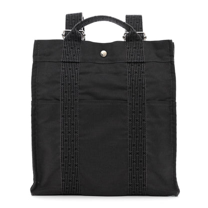 Hermes Canvas Herline Backpack Grey 1 of 12