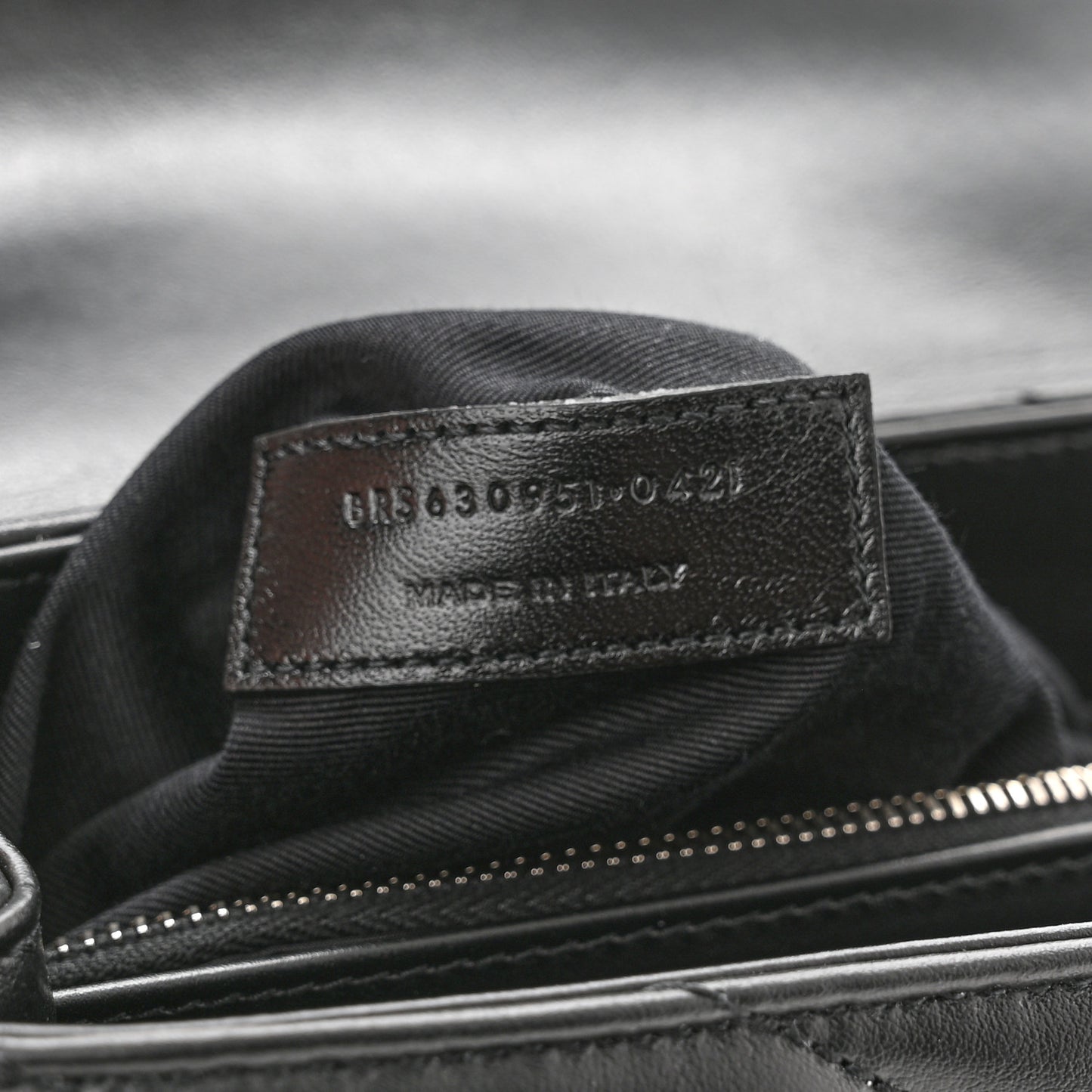 Calfskin Y Quilted Monogram Toy Loulou Crossbody Bag Black