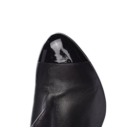 Chanel Patent Cap Toe Booties 38.5 Black 13 of 14