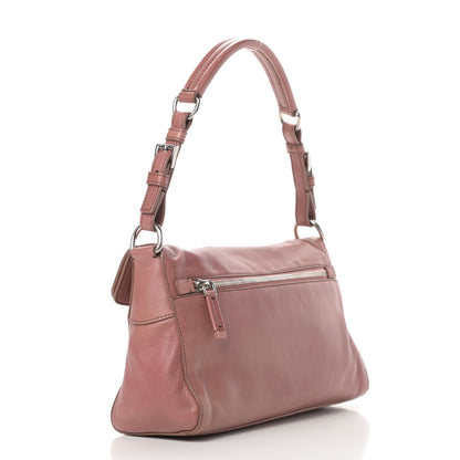 Prada Buffalo Easy Pushlock Flap Shoulder Bag Confetto 3 of 15