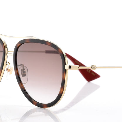 Gucci Aviator Sunglasses GG0062S Tortoise 6 of 9