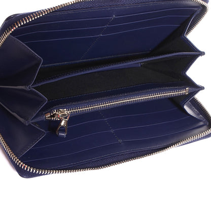 Balenciaga Smooth Calfskin Metallic Patent Giant 12 Silver Hardware Continental Zip Around Wallet Ultraviolet 5 of 11