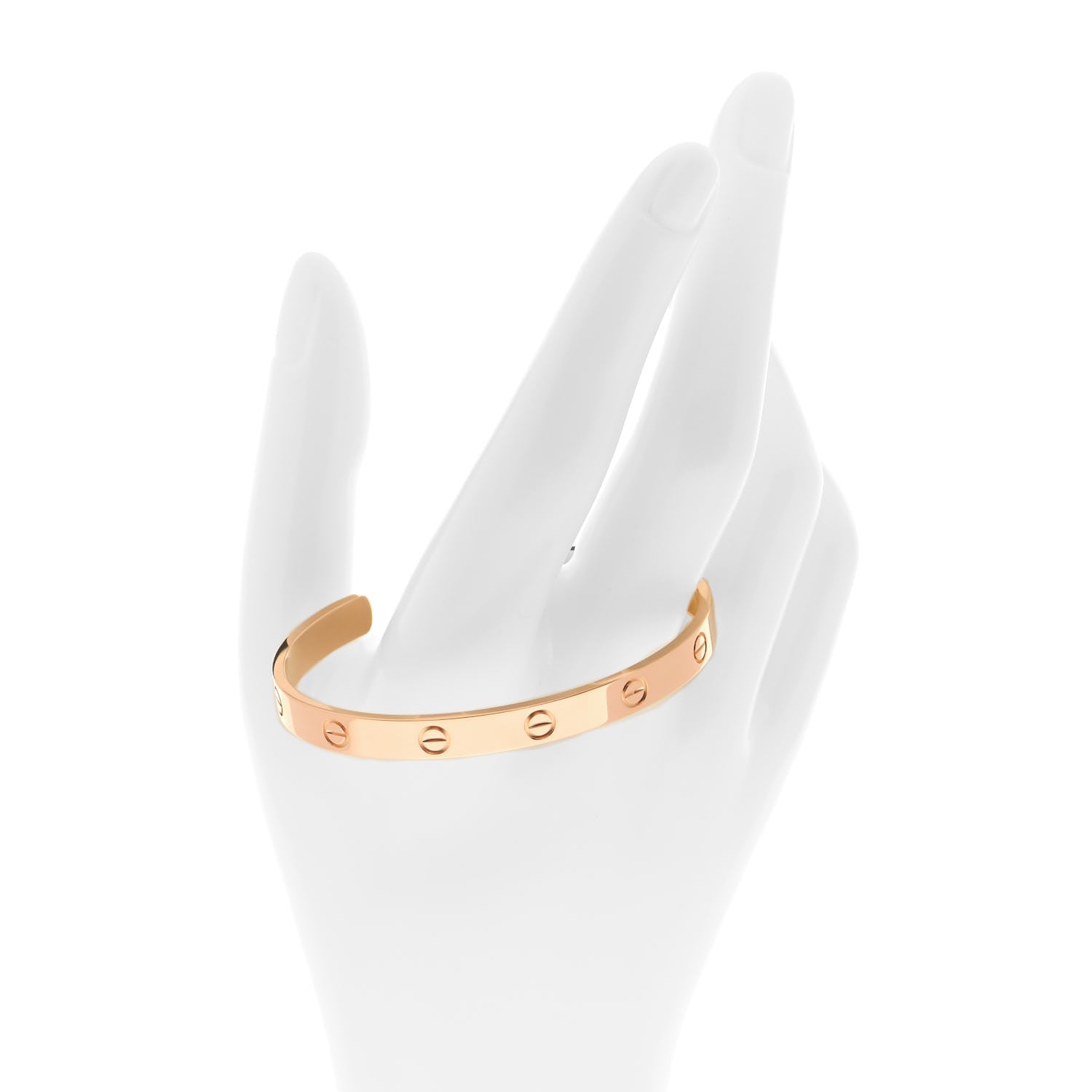 Cartier 18K Pink Gold LOVE Cuff Bracelet 18 2 of 5