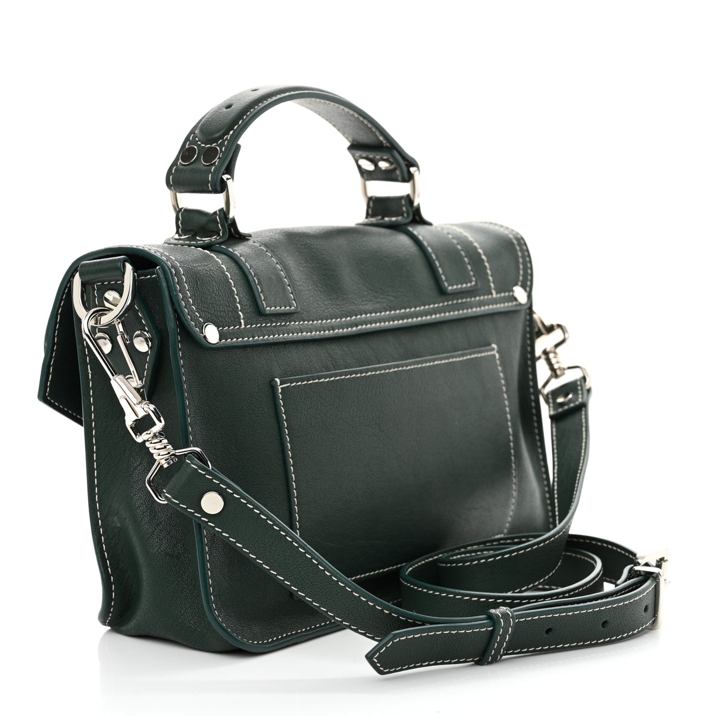 Lambskin Tiny PS1 Satchel Dark Green