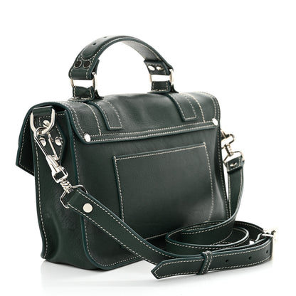 Proenza Schouler Lambskin Tiny PS1 Satchel Dark Green 2 of 11