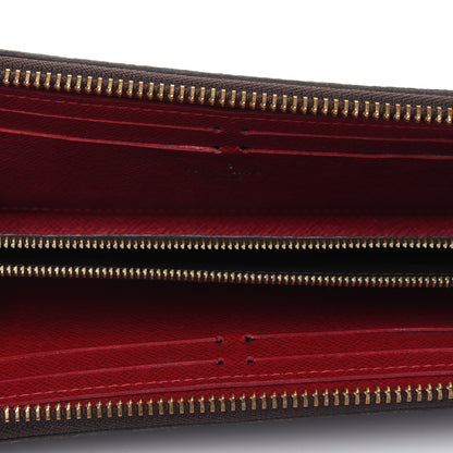 Louis Vuitton Damier Ebene Clemence Wallet Cherry 5 of 8