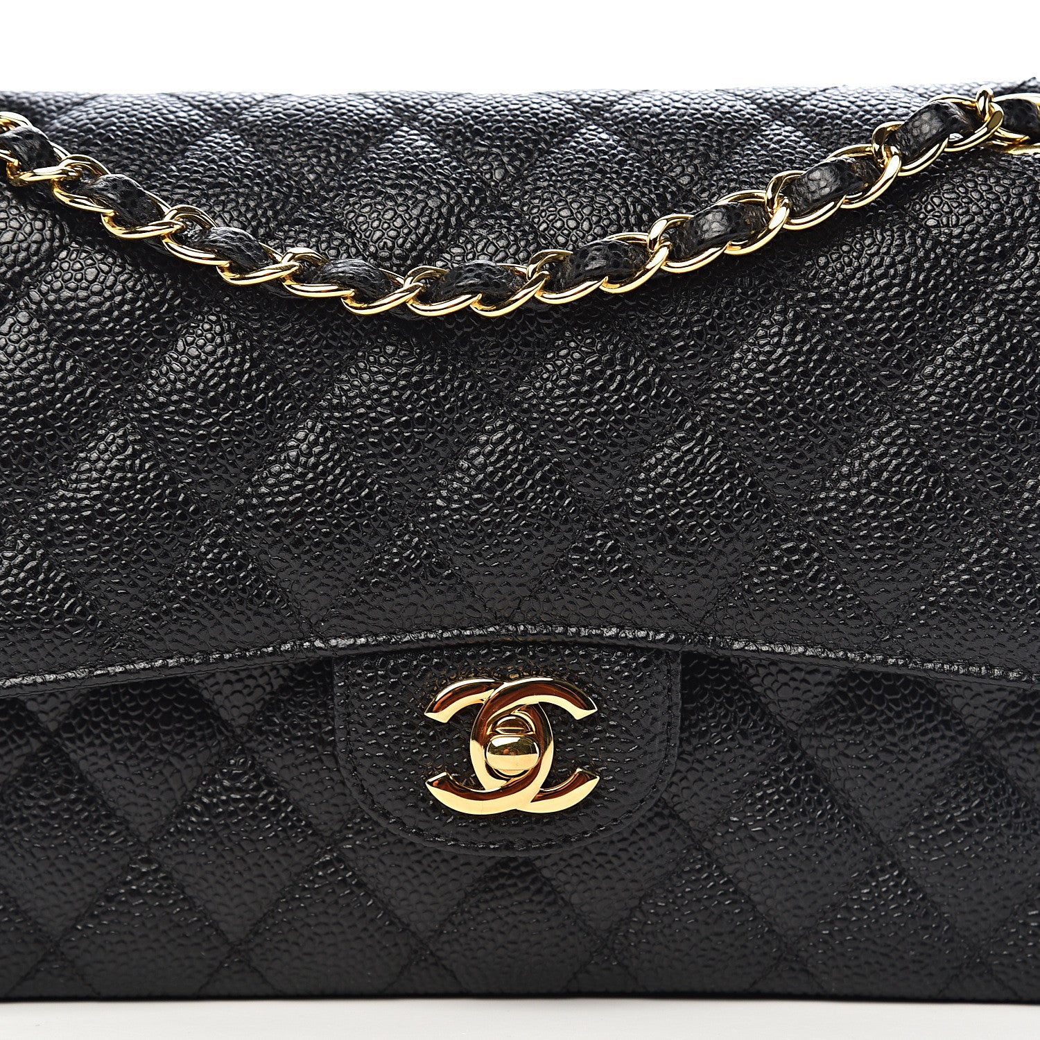 Chanel Caviar Quilted Medium Double Flap Black 10 of 10