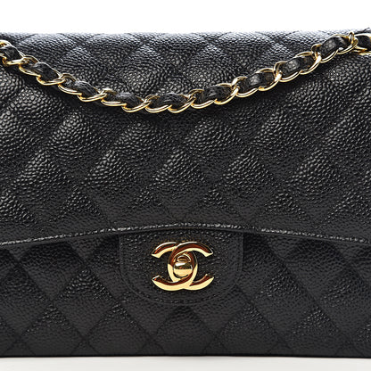 Chanel Caviar Quilted Medium Double Flap Black 10 of 10
