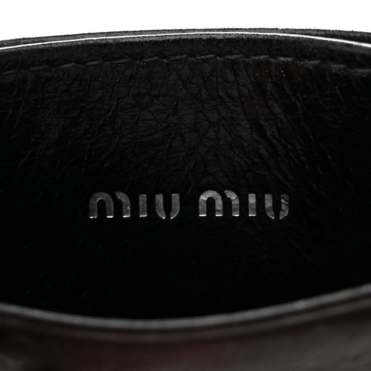 Vitello Shine Trapu Card Holder Black