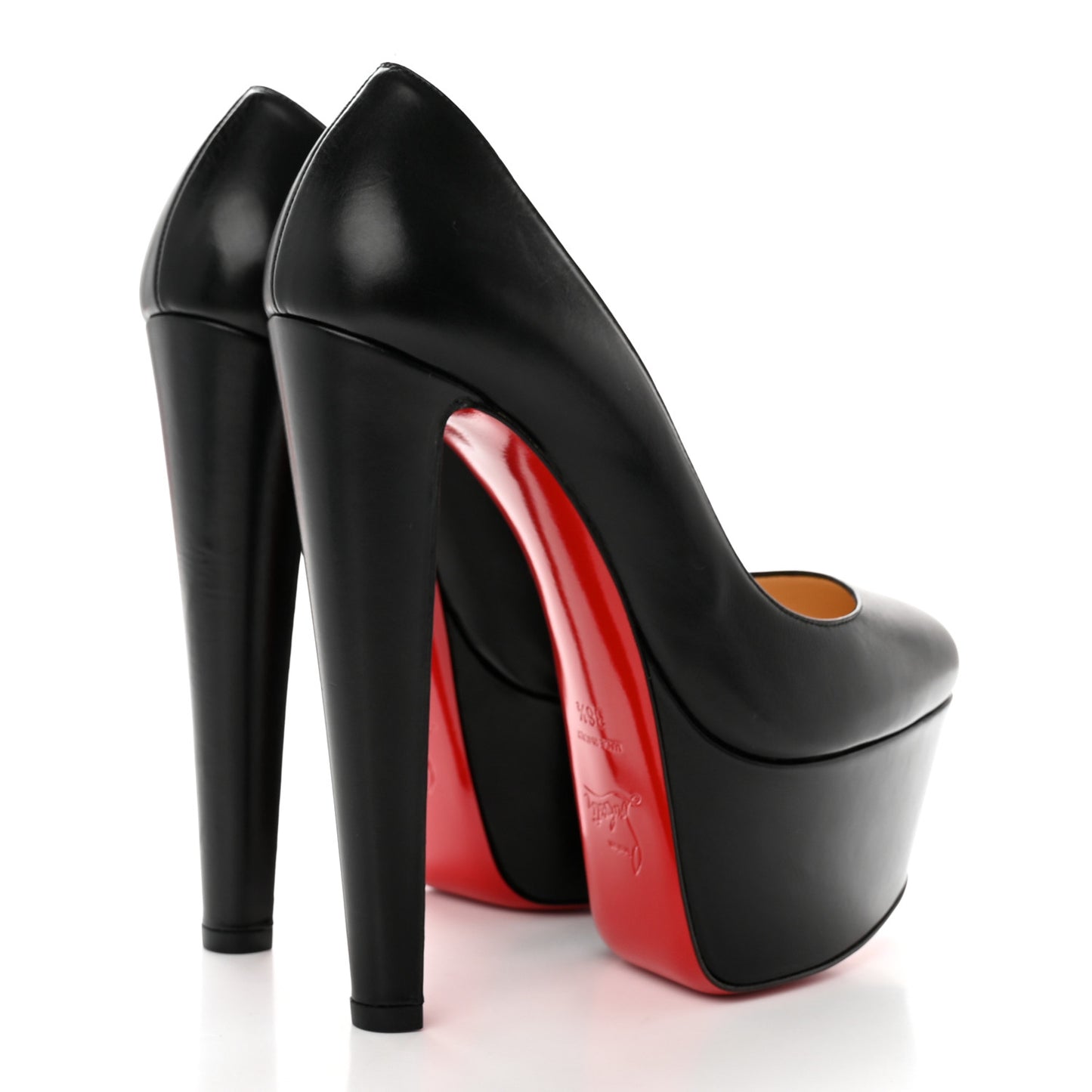 Shiny Calfskin Alta Vicky 160 Pumps 36.5 Black