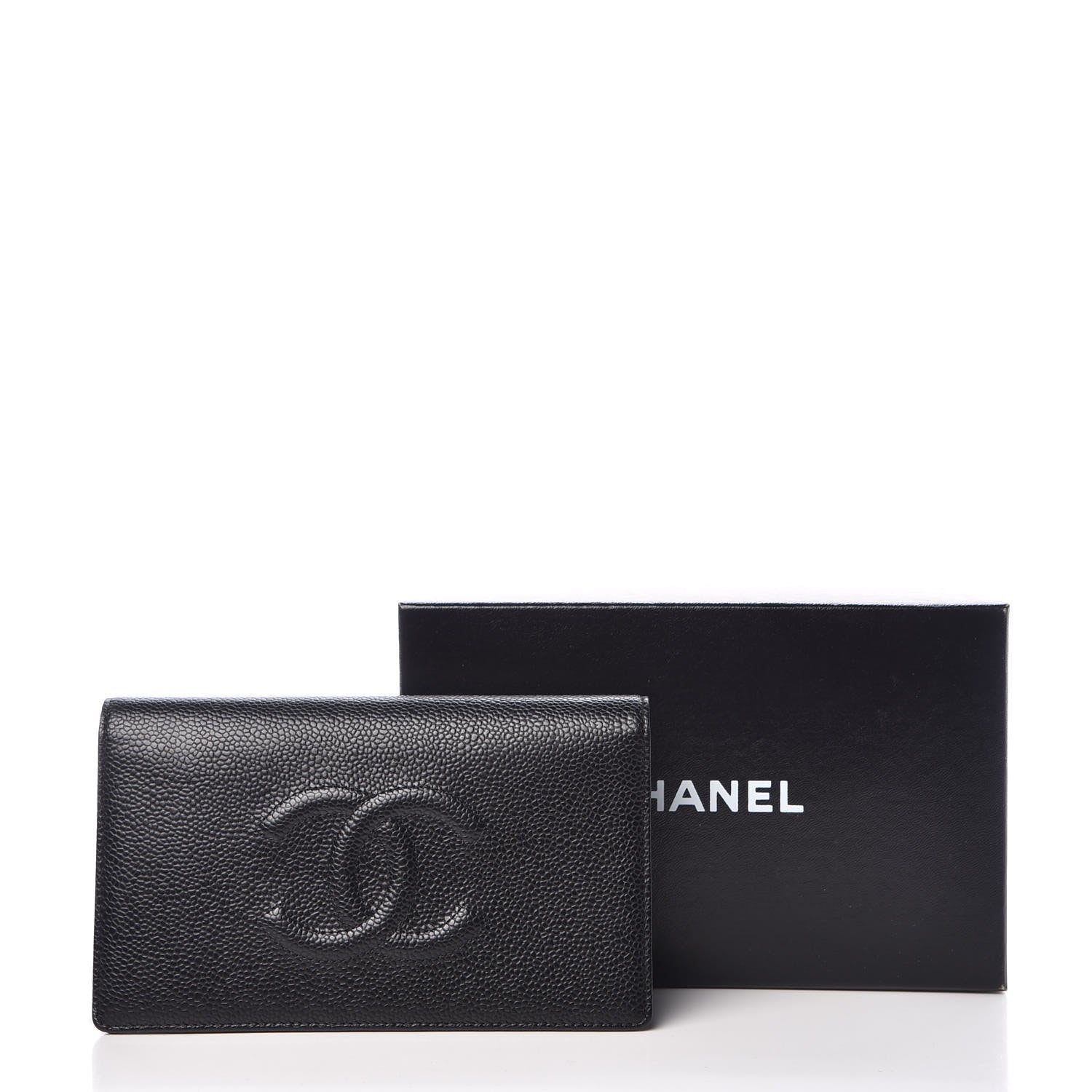 Chanel Caviar Timeless CC Yen Wallet Black 9 of 9