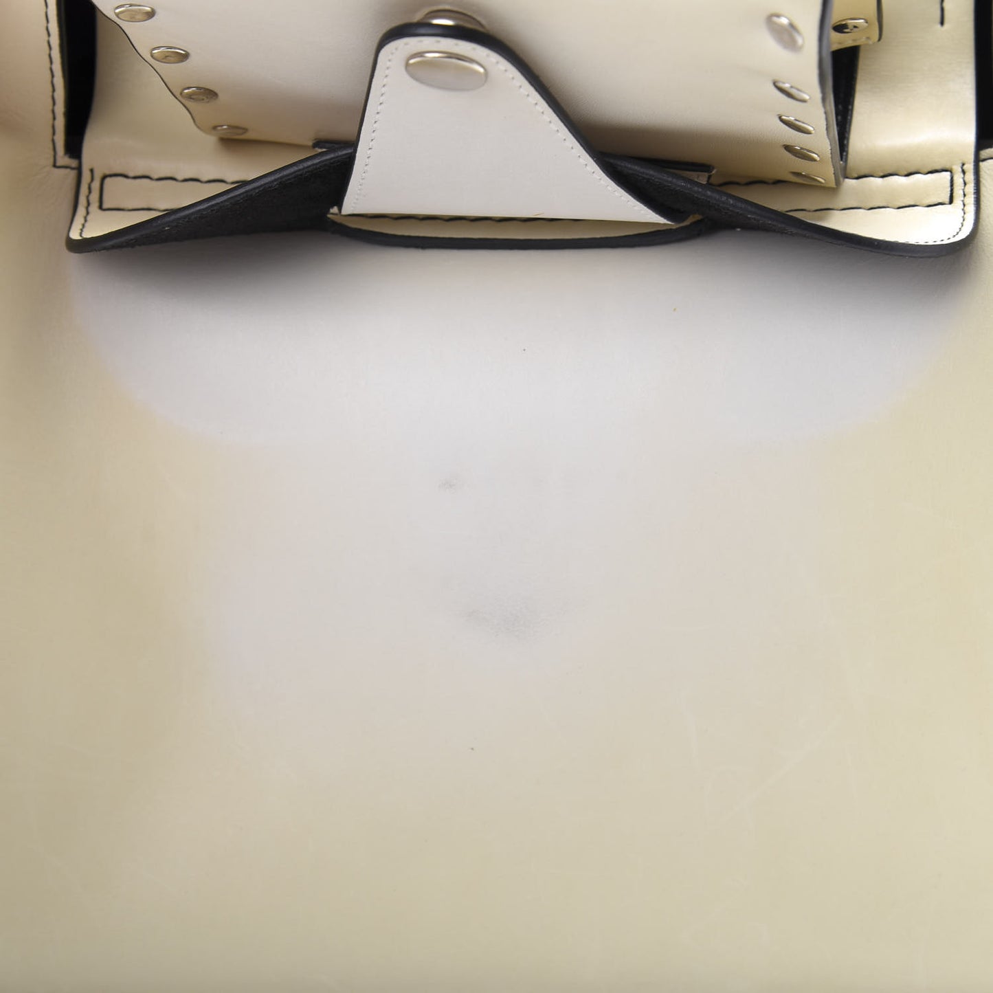 Natural Calfskin Small Square With Pocket White
