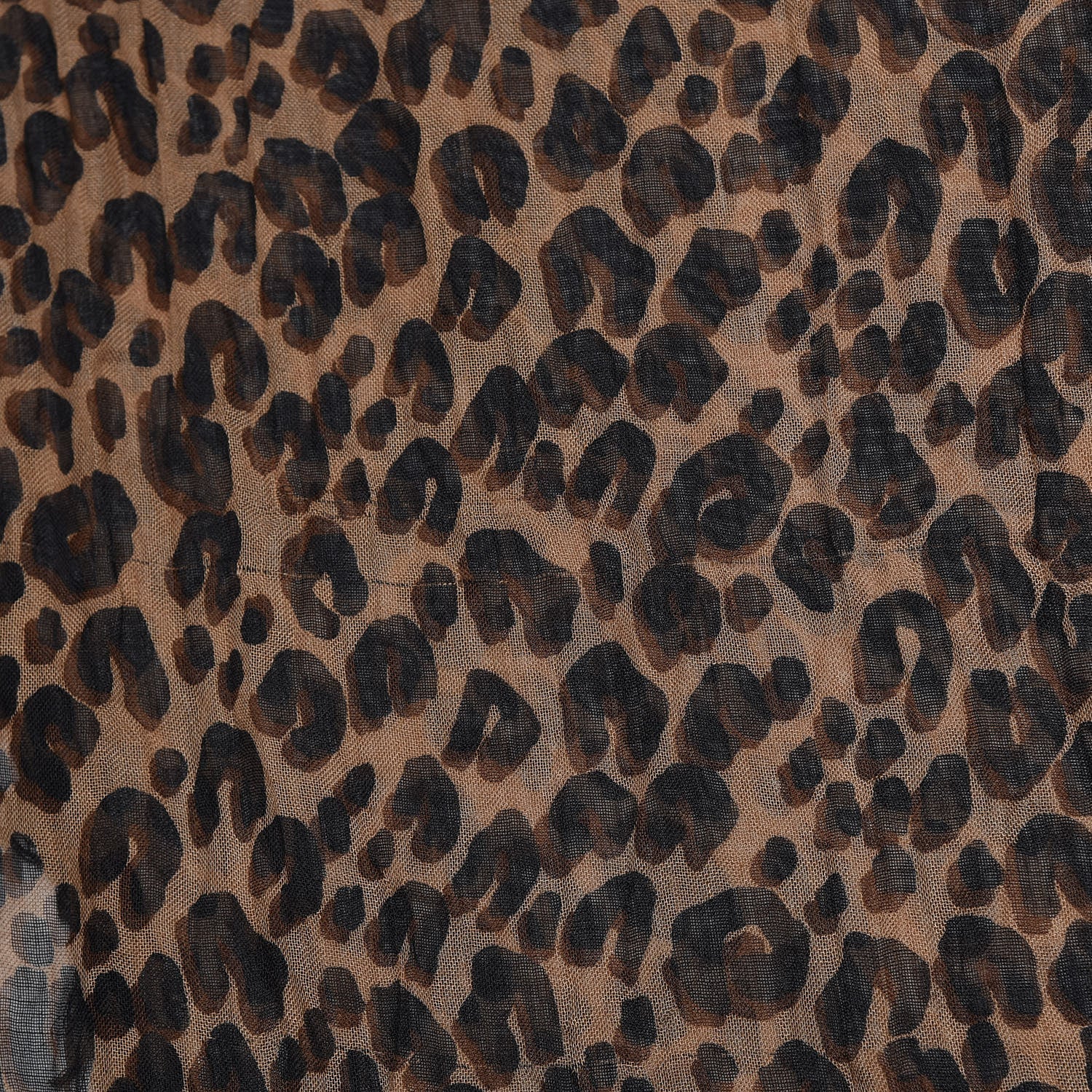Louis Vuitton Cashmere Silk Leopard Etole Stole Marron 7 of 7