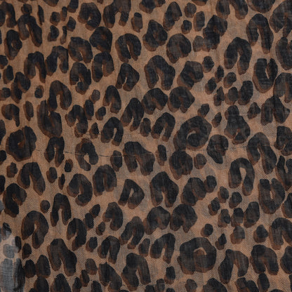 Louis Vuitton Cashmere Silk Leopard Etole Stole Marron 7 of 7