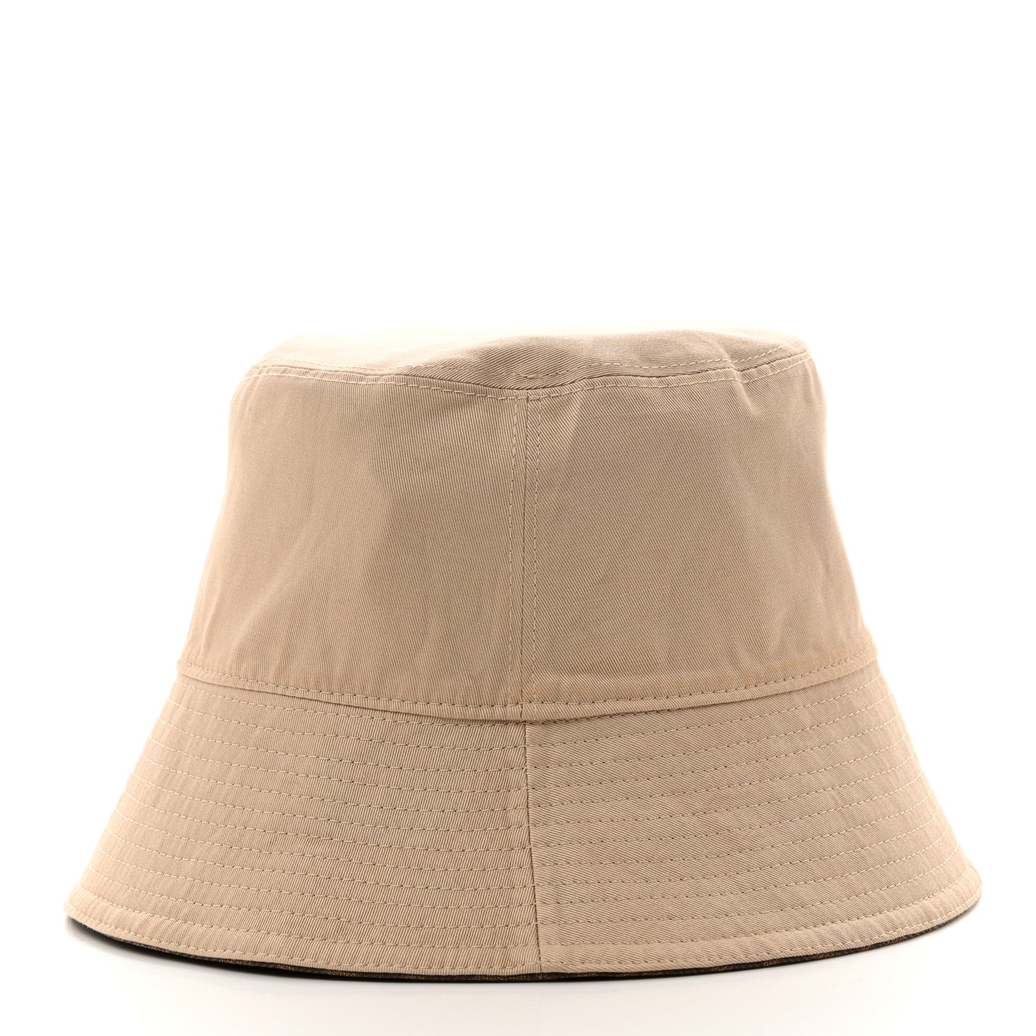 Fendi Technical Fabric FF Reversible Bucket Hat S Tobacco Beige 8 of 15