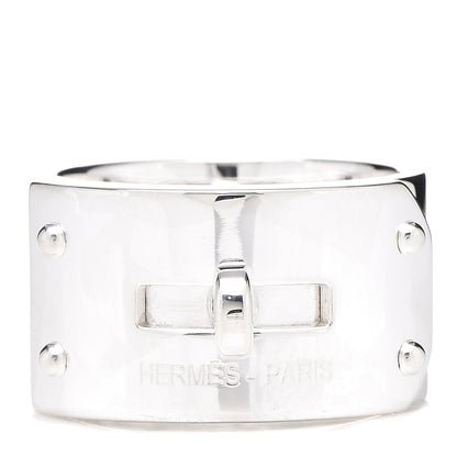 Hermes Sterling Silver Kelly GM Ring 54 7 1 of 6