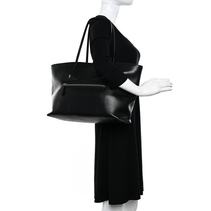 Fendi Vitello Liberty Lucido Metal Monster Eyes Medium Roll Tote Black 2 of 11