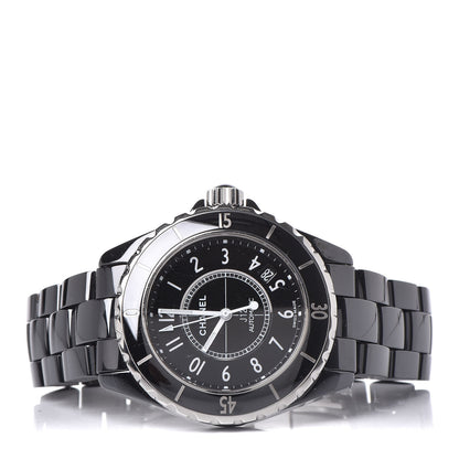 Chanel Stainless Steel Ceramic 38mm J12 Automatic Watch Black 3 of 7