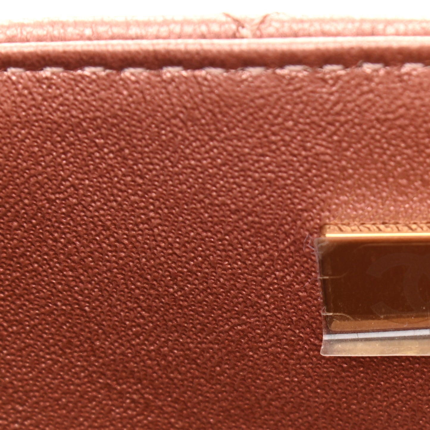 Metallic Grained Calfskin Quilted 2.55 Reissue Mini Flap Copper Pink