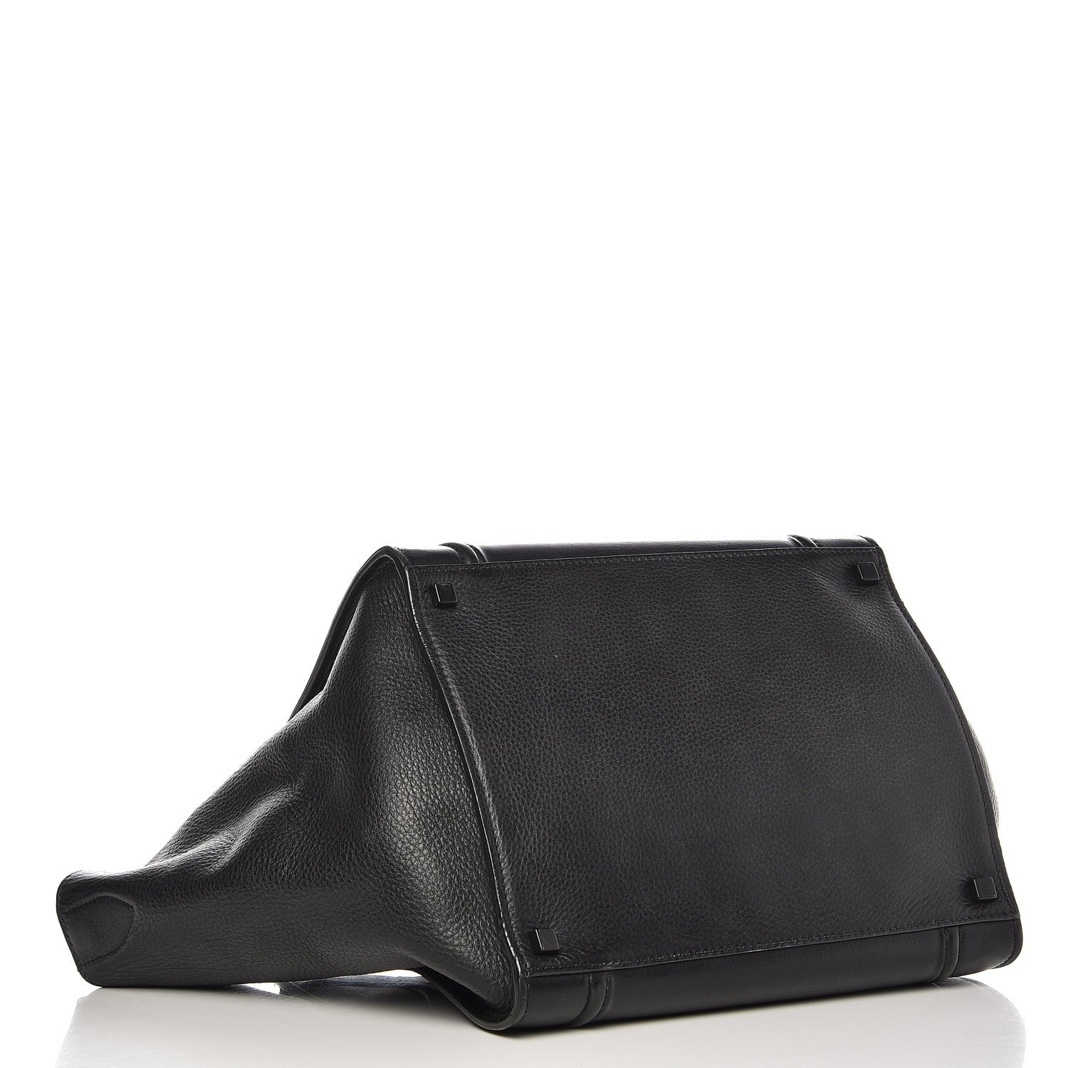 Celine Supple Calfskin Medium Phantom Luggage Black 4 of 11