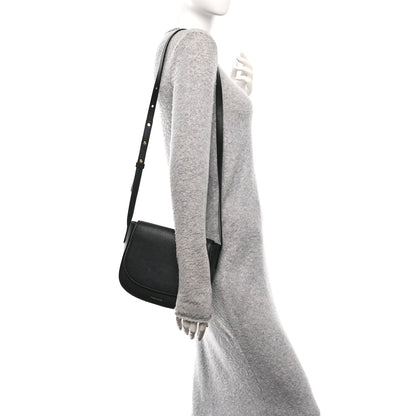 Mansur Gavriel Calfskin Flap Crossbody Bag Black 2 of 9