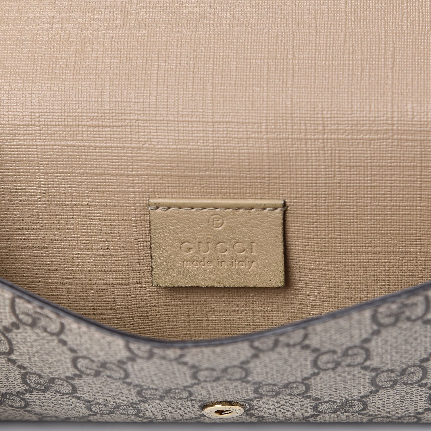 Gucci GG Supreme Monogram Nice Continental Wallet Beige 7 of 11