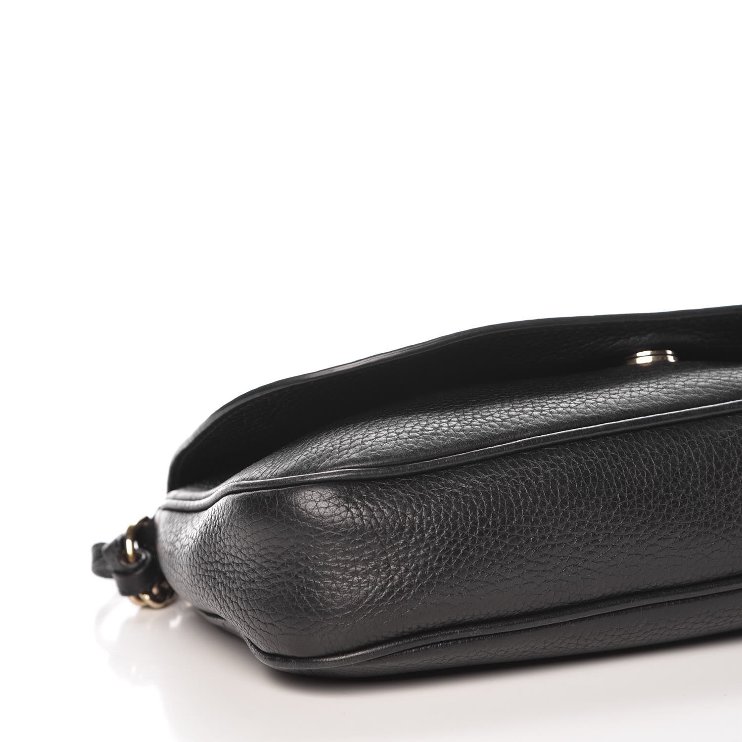 Gucci Pebbled Calfskin Medium Soho Flap Crossbody Black 11 of 12