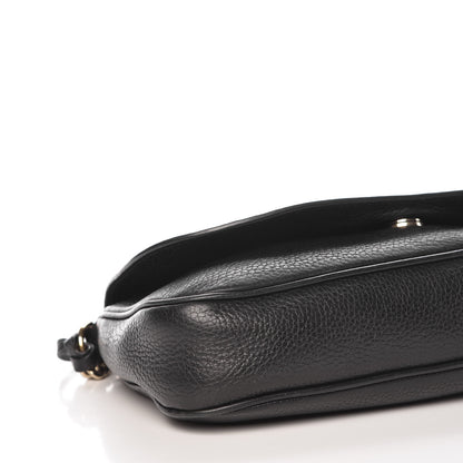 Gucci Pebbled Calfskin Medium Soho Flap Crossbody Black 11 of 12