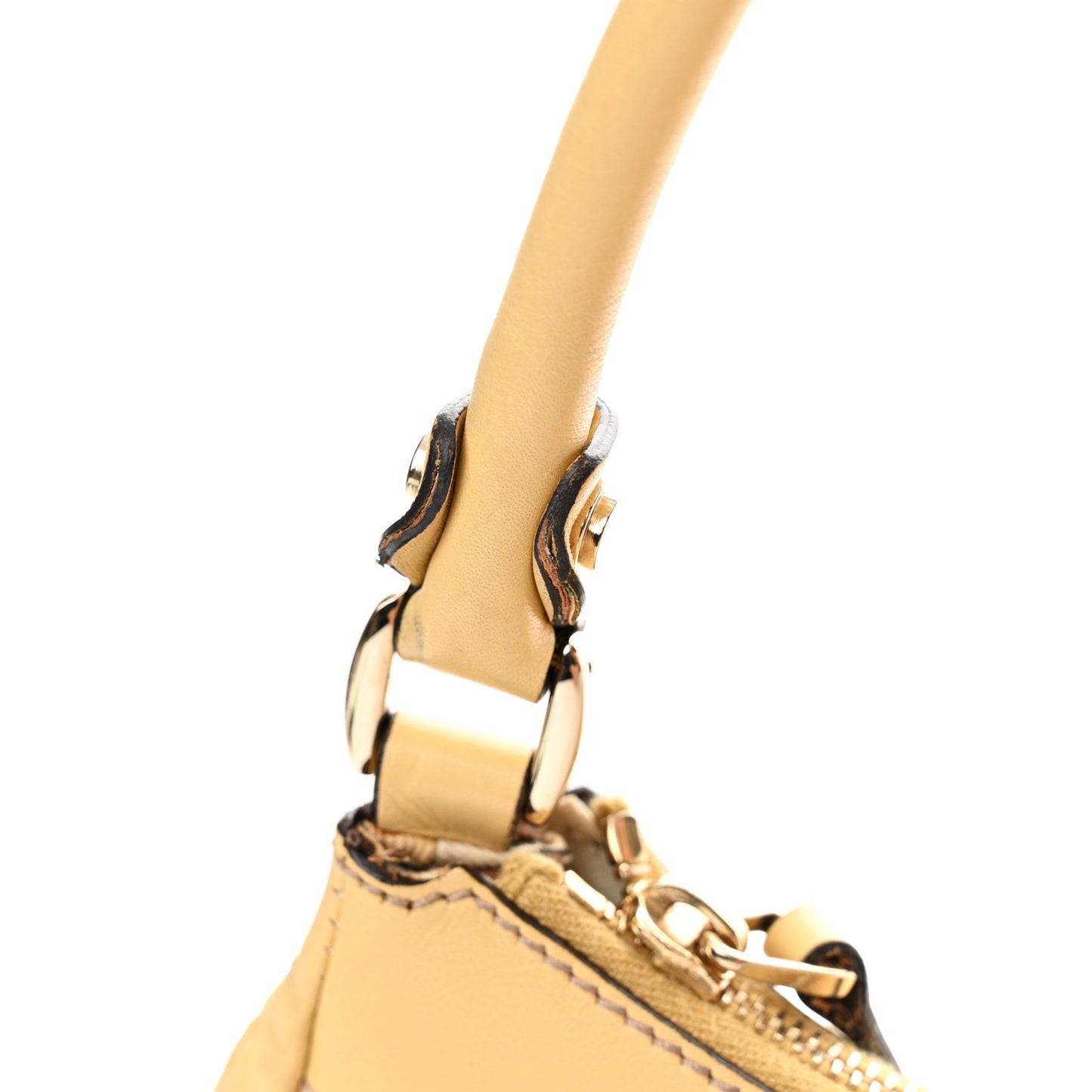 Guccissima Small D Gold Ring Shoulder Bag Yellow