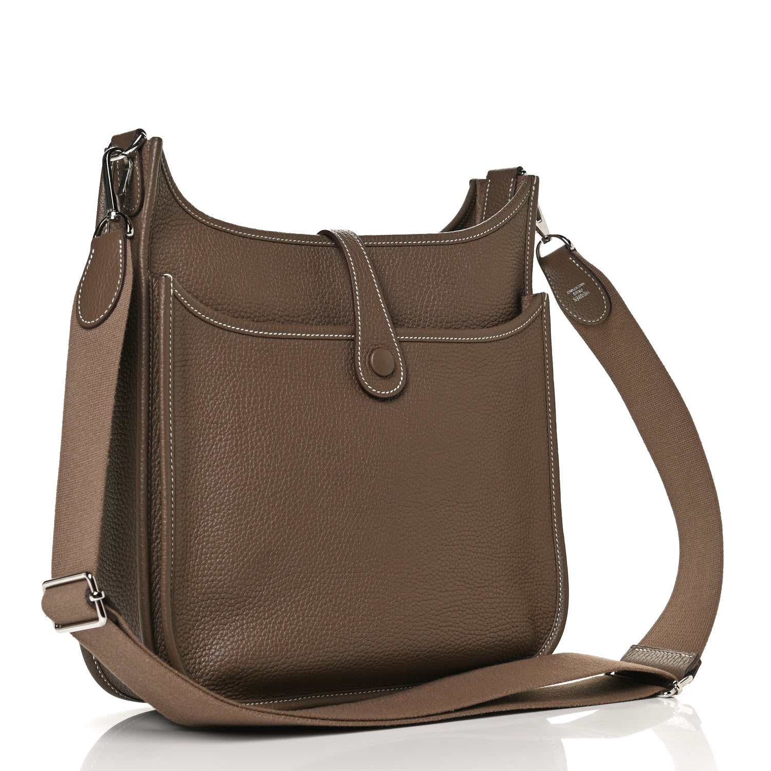 Hermes Taurillon Clemence Evelyne III PM Etoupe 3 of 11