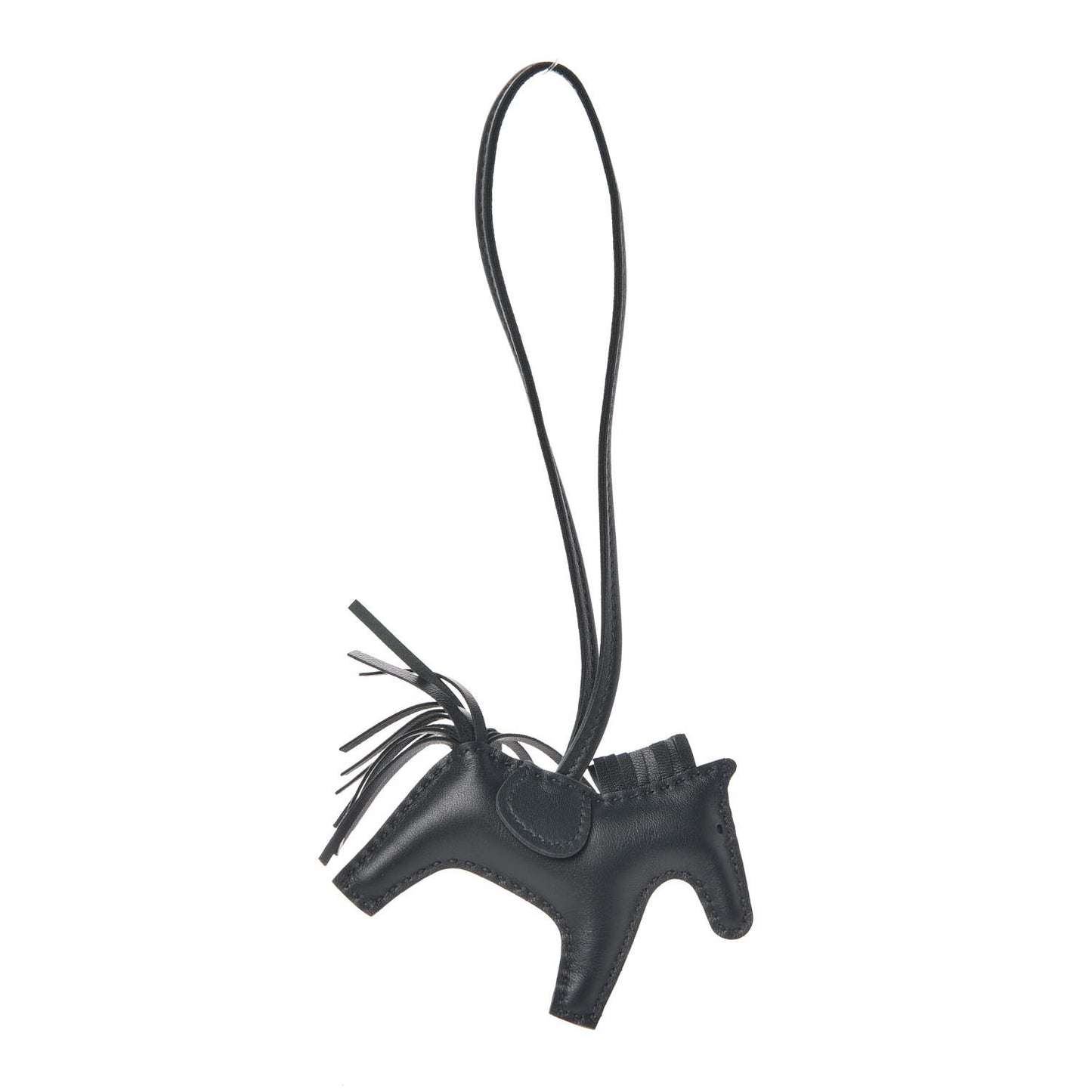 Milo Lambskin Grigri Rodeo Horse Bag Charm PM Vert Cypress