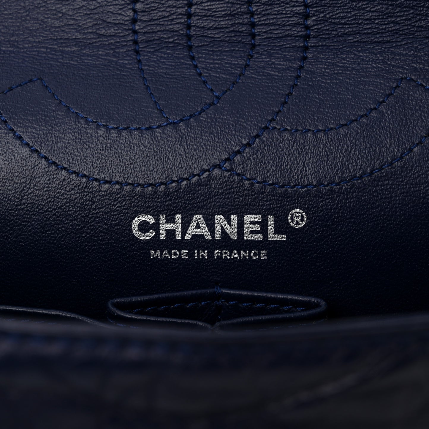 Aged Calfskin Quilted 2.55 Reissue 226 Flap Dark Blue