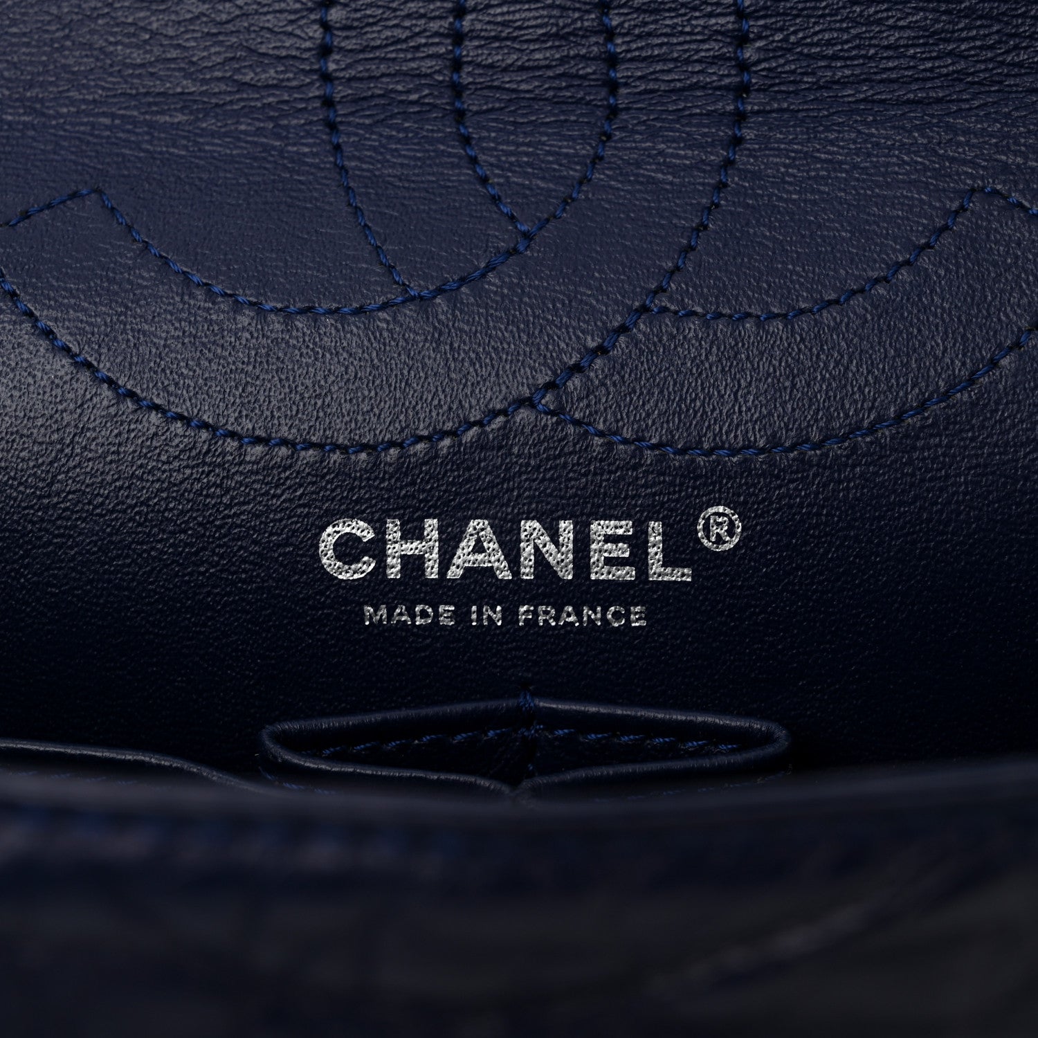 Chanel Aged Calfskin Quilted 2.55 Reissue 226 Flap Dark Blue 6 of 11