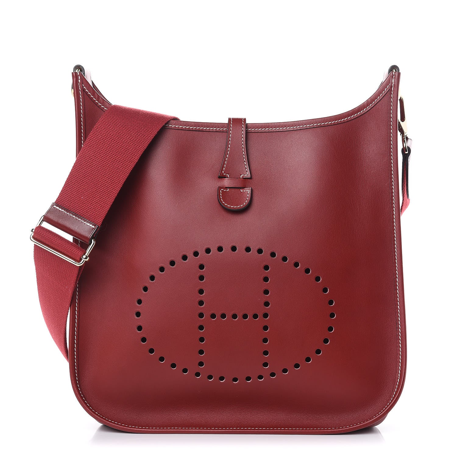 Hermes Chamonix Evelyne PM Rouge H 1 of 11
