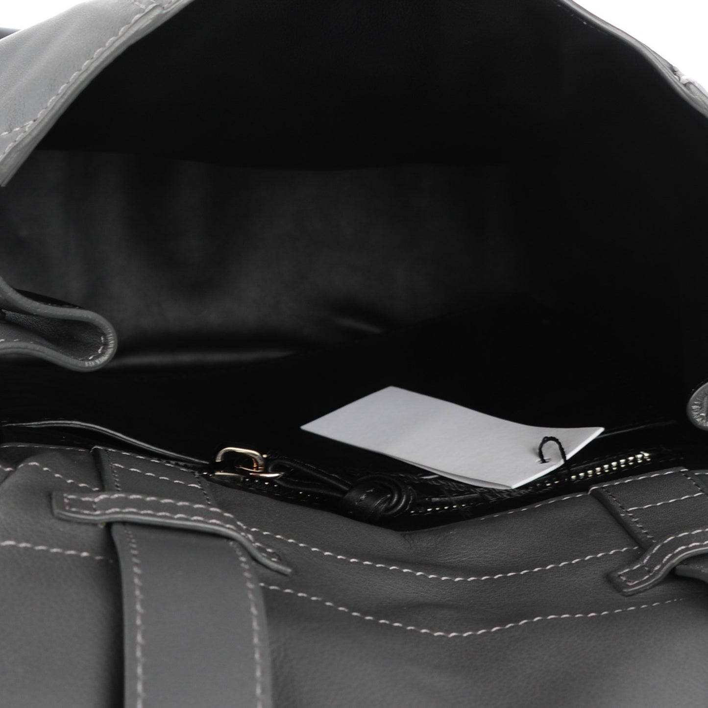 Calfskin Small PS Courier Backpack Heather Grey