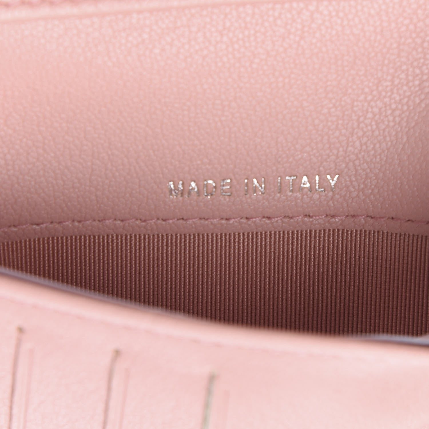 Chanel Lambskin Quilted CC Box Flap Wallet Light Pink 6 of 7