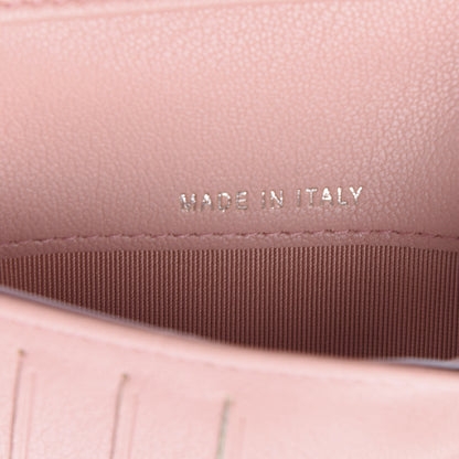 Chanel Lambskin Quilted CC Box Flap Wallet Light Pink 6 of 7