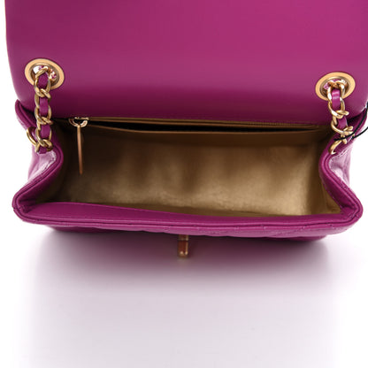 Chanel Lambskin Quilted Mini Pearl Crush Flap Purple 5 of 10