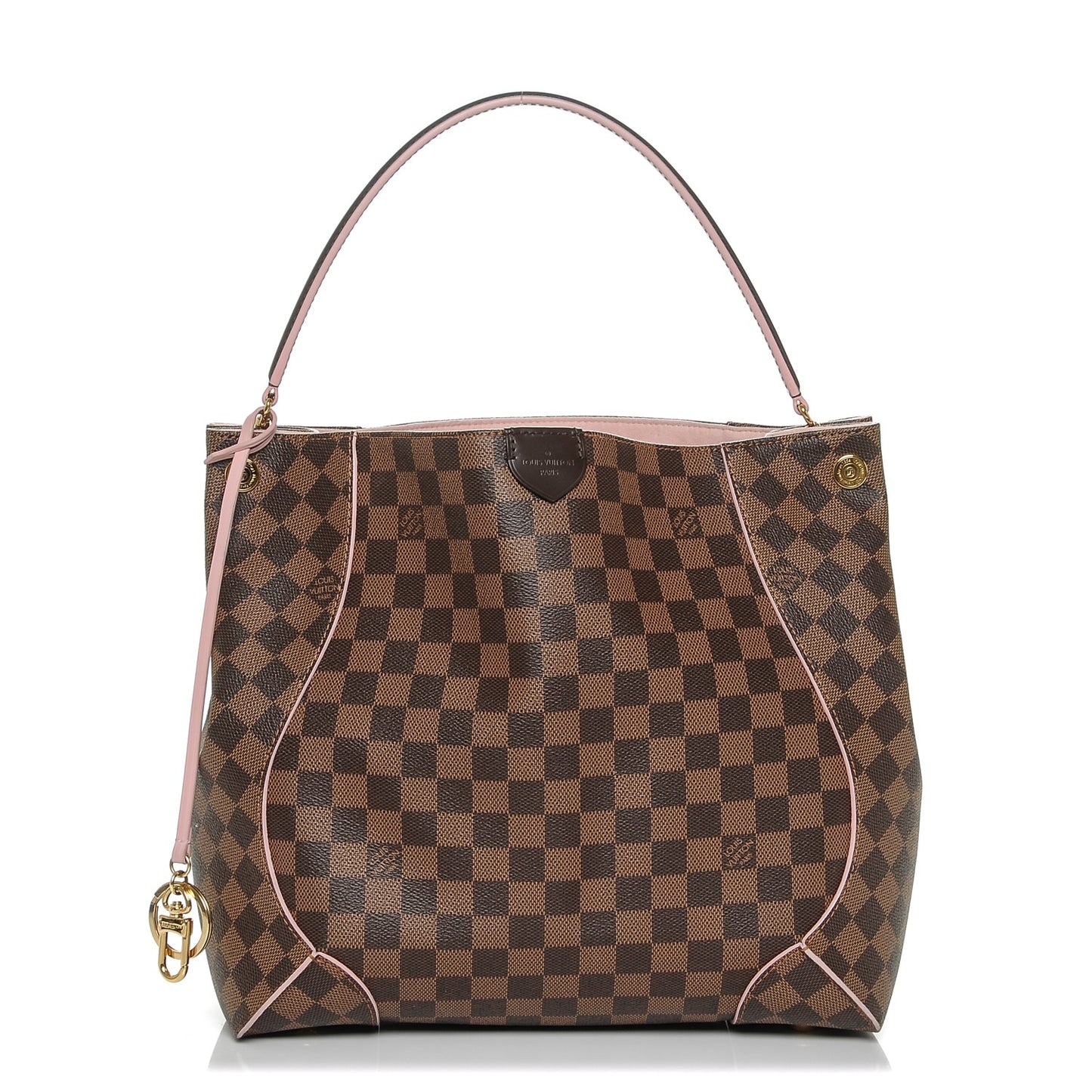Damier Ebene Caissa Hobo Rose Ballerine