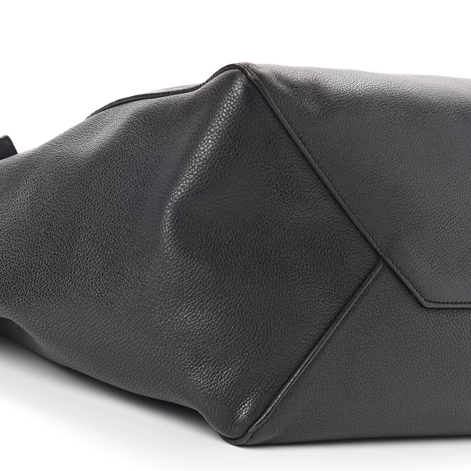 Celine Soft Grained Calfskin Small Belt Cabas Phantom Black 10 of 11